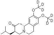 Tetrabenazine-d<sub>6</sub> molecular structure (CAS 1392826-25-3)