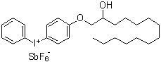 [4-[(2-Hydroxytetradecyl)oxy]phenyl]phenyliodonium hexafluoroantimoniate molecular structure (CAS 139301-16-9)