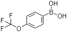 4-三氟甲氧基苯硼酸分子结构 (CAS 139301-27-2)