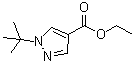 structure of CAS# 139308-53-5, 1-(1,1-Dimethylethyl)-1H-pyrazole-4-carboxylic acid ethyl ester