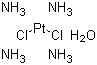 Tetraammineplatinum (II) chloride hydrate molecular structure (CAS 13933-33-0)