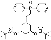 [2-[(3R,5R)-3,5-Bis[[(1,1-dimethylethyl)dimethylsilyl]oxy]cyclohexylidene]ethyl]diphenylphosphine oxide molecular structure (CAS 139356-39-1)