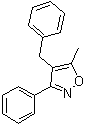 结构式 CAS# 139395-94-1, 3-苯基-4-苄基-5-甲基异恶唑