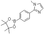 structure of CAS# 1394374-23-2, 1-Methyl-2-[4-(4,4,5,5-tetramethyl-1,3,2-dioxaborolan-2-yl)phenyl]-1H-imidazole