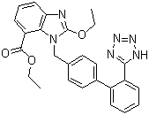 Candesartan ethyl ester molecular structure (CAS 139481-58-6)