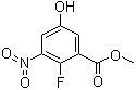 2-Fluoro-5-hydroxy-3-nitrobenzoic acid methyl ester molecular structure (CAS 1394977-92-4)