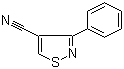 3-Phenyl-4-isothiazolecarbonitrile molecular structure (CAS 13950-68-0)