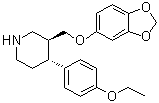 (3S,4R)-3-[(1,3-Benzodioxol-5-yloxy)methyl]-4-(4-ethoxyphenyl)piperidine molecular structure (CAS 1395408-54-4)