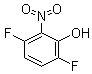 结构式 CAS# 139548-97-3, 3,6-二氟-2-硝基苯酚