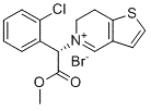 structure of CAS# 1396607-49-0, Clopidogrel impurity 2;methyl (2S)-2-(2-chlorophenyl)-2-(6,7-dihydrothieno[3,2-c]pyridin-5-ium-5-yl)acetate;bromide