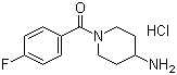 (4-Aminopiperidin-1-yl)(4-fluorophenyl)methanone hydrochloride molecular structure (CAS 139679-50-8)
