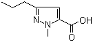 1-Methyl-3-propyl-1H-pyrazole-5-carboxylic acid molecular structure (CAS 139755-99-0)