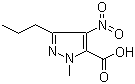 1-Methyl-4-nitro-3-propyl-1H-pyrazole-5-carboxylic acid molecular structure (CAS 139756-00-6)