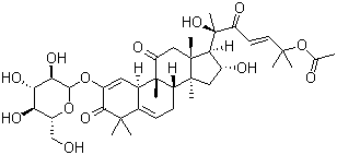 结构式 CAS# 1398-78-3, alpha-西洋苦瓜素 2-D-吡喃葡萄糖苷