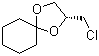 (R)-2-(氯甲基)-1,4-二氧杂螺[4.5]癸烷分子结构 (CAS 139892-53-8)