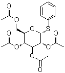 Phenyl 1-thio-alpha-D-glucopyranoside 2,3,4,6-tetraacetate molecular structure (CAS 13992-16-0)