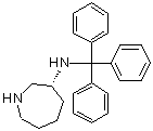 (3R)-Hexahydro-N-(triphenylmethyl)-1H-azepin-3-amine molecular structure (CAS 1399854-57-9)