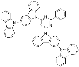 9-(4-[3,9'-Bi-9H-carbazol]-9-yl-6-phenyl-1,3,5-triazin-2-yl)-3,9'-bi-9H-carbazole molecular structure (CAS 1399854-99-9)