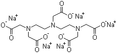 二乙烯三胺五乙酸五钠分子结构 (CAS 140-01-2)