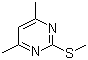 structure of CAS# 14001-64-0, 4,6-Dimethyl-2-methylmercapyrimidine