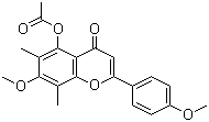 Eucalyptin acetate molecular structure (CAS 14004-35-4)