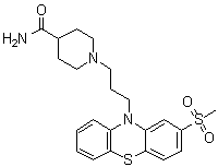 Metopimazine molecular structure (CAS 14008-44-7)