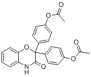 Bisoxatin acetate molecular structure (CAS 14008-48-1)