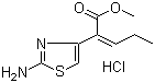 (Z)-2-Amino-alpha-propylidene-4-thiazoleacetic acid methyl ester hydrochloride molecular structure (CAS 140128-28-5)