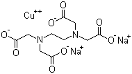 Copper disodium EDTA molecular structure (CAS 14025-15-1)
