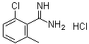 结构式 CAS# 1402672-54-1, 2-氯-6-甲基苯甲脒盐酸盐