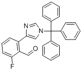 2-Fluoro-6-(1-trityl-1H-imidazol-4-yl)benzaldehyde molecular structure (CAS 1402838-09-8)