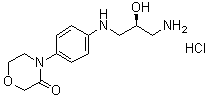 4-[4-[[(2S)-3-Amino-2-hydroxypropyl]amino]phenyl]-3-morpholinone hydrochloride (1:1) molecular structure (CAS 1403383-55-0)