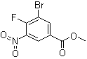 结构式 CAS# 1403483-79-3, 3-溴-4-氟-5-硝基苯甲酸甲酯