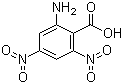 2-氨基-4,6-二硝基苯甲酸分子结构 (CAS 140380-55-8)