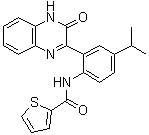 N-[2-(3,4-Dihydro-3-oxo-2-quinoxalinyl)-4-(1-methylethyl)phenyl]-2-thiophenecarboxamide molecular structure (CAS 1404437-62-2)