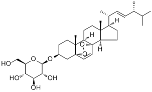 Ergosterol peroxide glucoside molecular structure (CAS 140447-22-9)
