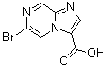 6-Bromoimidazo[1,2-a]pyrazine-3-carboxylic acid molecular structure (CAS 1404480-51-8)
