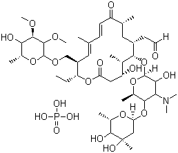磷酸泰乐菌素分子结构 (CAS 1405-53-4)