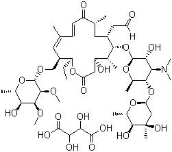 结构式 CAS# 1405-54-5, 酒石酸泰洛星; 酒石酸泰乐菌素; 泰乐菌素酒石酸盐