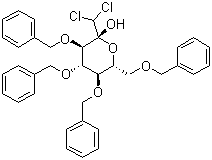 2,3,4,6-Tetra-O-benzyl-1-C-dichloromethyl-D-glucopyranose molecular structure (CAS 140658-50-0)