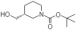 结构式 CAS# 140695-84-7, (S)-1-Boc-3-羟甲基哌啶; (S)-1-叔丁氧羰基-3-羟甲基哌啶