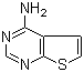 结构式 CAS# 14080-56-9, 噻吩并[2,3-d]嘧啶-4-胺