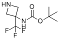 3-(Boc-amino)-3-(trifluoromethyl)azetidine molecular structure (CAS 1408076-17-4)