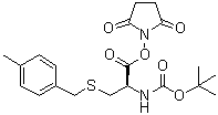 (R)-[2-[(2,5-Dioxo-1-pyrrolidinyl)oxy]-1-[[[(4-methylphenyl)methyl]thio]methyl]-2-oxoethyl]carbamic acid 1,1-dimethylethyl ester molecular structure (CAS 140842-91-7)