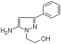 2-(5-氨基-3-苯基-1H-吡唑-1-基)乙醇分子结构 (CAS 14085-42-8)