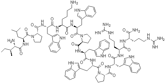 Indolicidin molecular structure (CAS 140896-21-5)