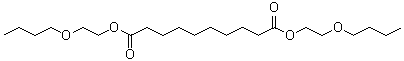 双(2-丁氧基乙基)癸二酸酯分子结构 (CAS 141-19-5)