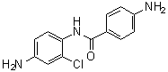4,4'-二氨基-2'-氯苯甲酰苯胺分子结构 (CAS 14108-16-8)