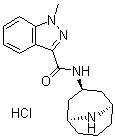 N-去甲基内型格拉司琼盐酸盐分子结构 (CAS 141136-01-8)