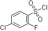 structure of CAS# 141337-26-0, 4-Chloro-2-fluorobenzenesulfonyl chloride;4-Chloro-2-fluorobenzene-1-sulfonyl chloride